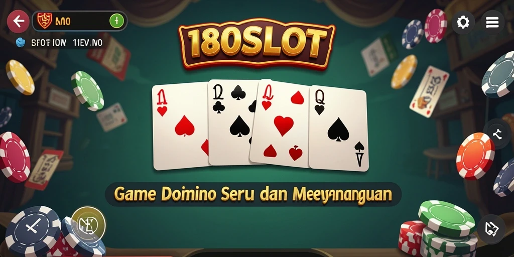 Screenshot 180SLOT menampilkan keseruan gameplay Domino yang menggugah semangat.