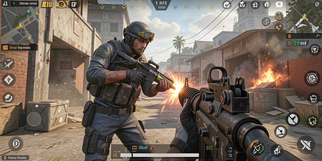 Screenshot utama 8II dengan tampilan gameplay yang mendebarkan.