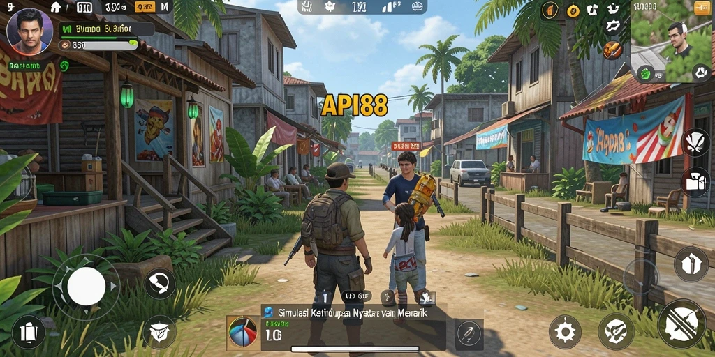 Tampilan gameplay API88 dengan interaksi karakter yang menarik.