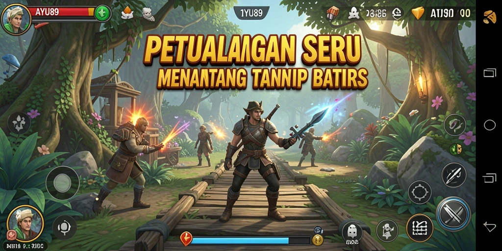 Tampilan gameplay seru dari AYU89 dengan berbagai petualangan menantang.