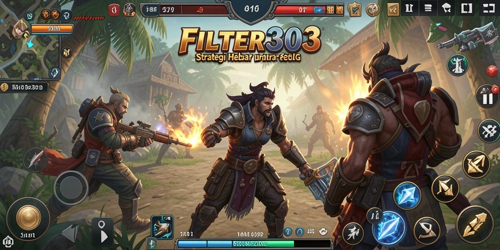 Tampilan menarik gameplay strategis dalam FILTER303 yang mendebarkan.