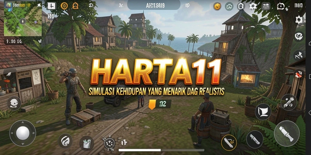 Tampilan gameplay HARTA11 yang menarik dan penuh warna.