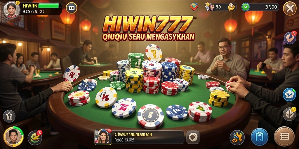 Tampilan gameplay QiuQiu di HIWIN777 yang menarik dan interaktif.