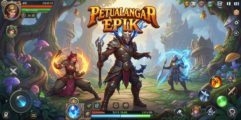 Tangkapan layar menampilkan aksi pertarungan seru dalam IDRRP.