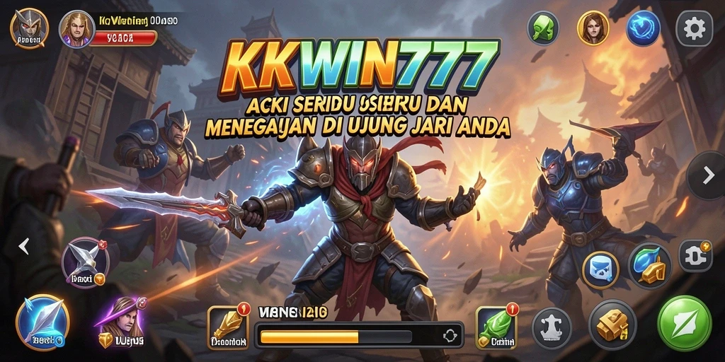 Tampilan gameplay KKWIN777 yang mendebarkan dan seru.
