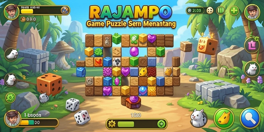 Tampilan gameplay RAJAMPO yang menantang dan seru.