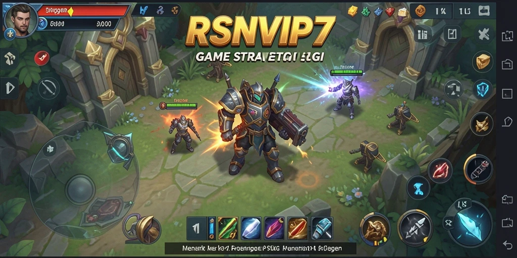 Menampilkan gameplay penuh strategi dalam RSNVIP7.