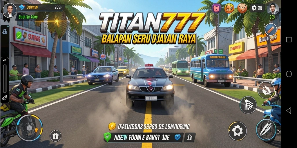 Gameplay seru dan kompetitif dalam TITAN777, rasakan adrenalin balapan!