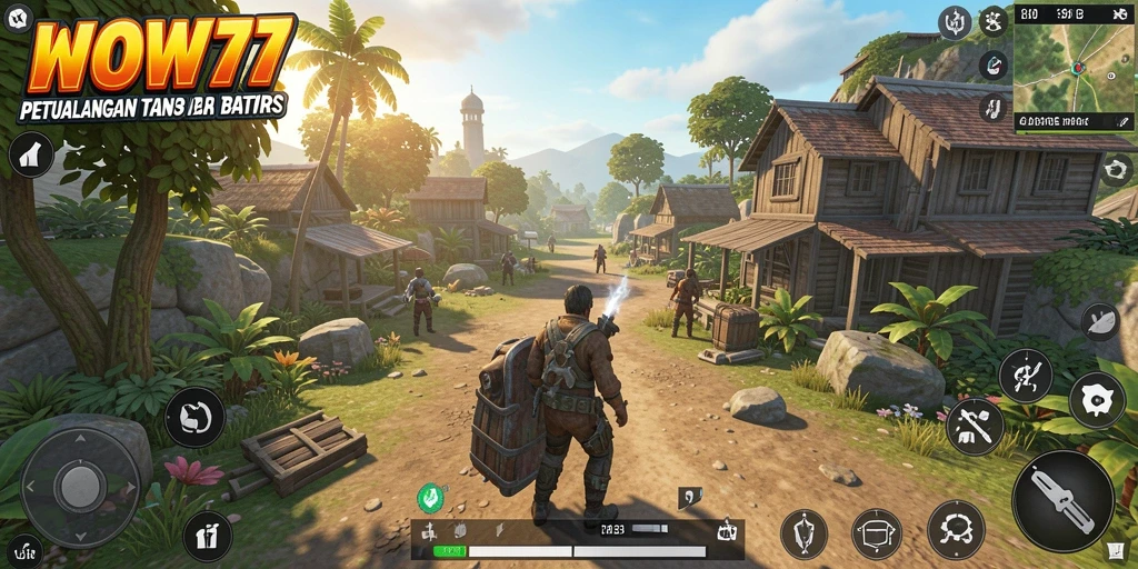 Gameplay WOW77 menampilkan eksplorasi dunia terbuka yang luas dan indah.